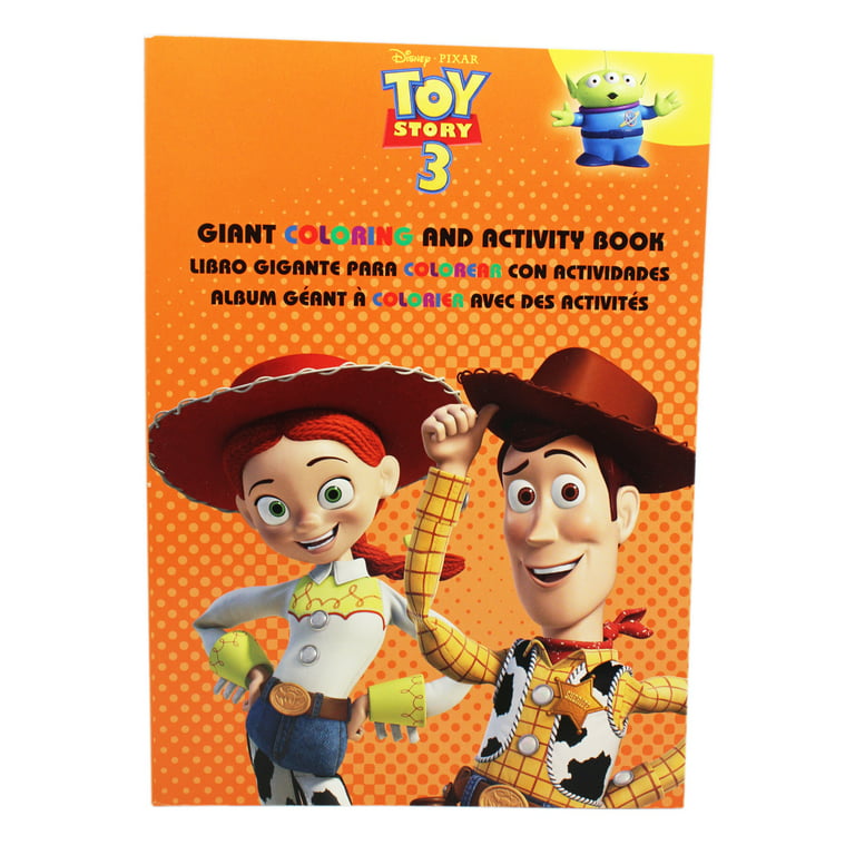 Disney pixars toy story jessie and woody orange cover coloring book