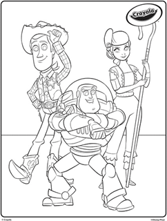 Toy story free coloring pages