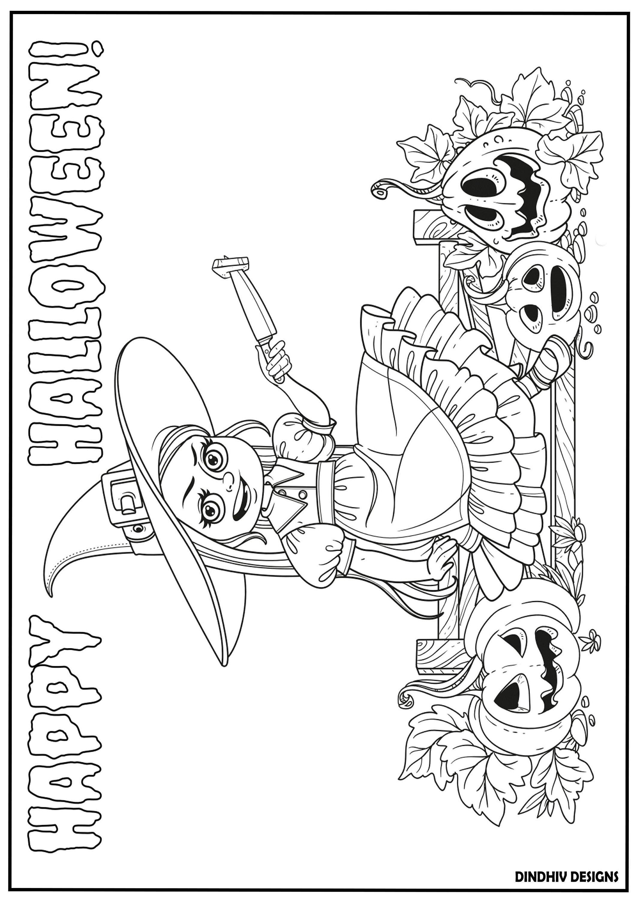 Buy get ready for some spooky fun with halloween coloring pages vol