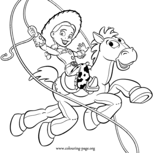 Jessie toy story coloring pages printable for free download