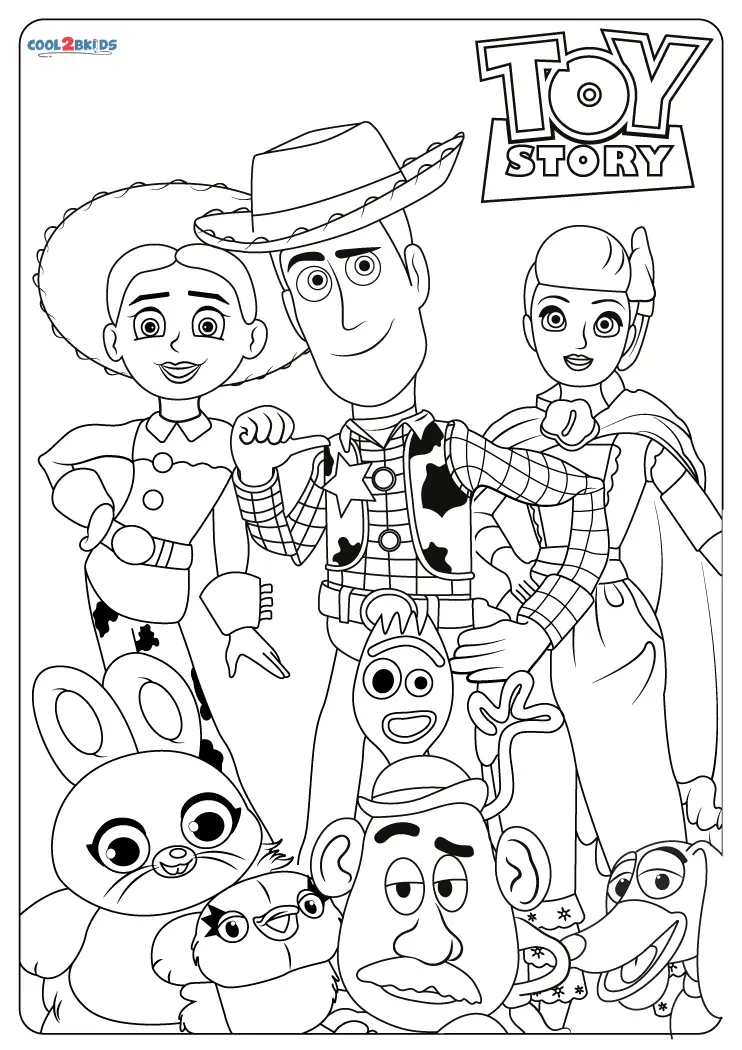 Free printable toy story coloring pages for kids