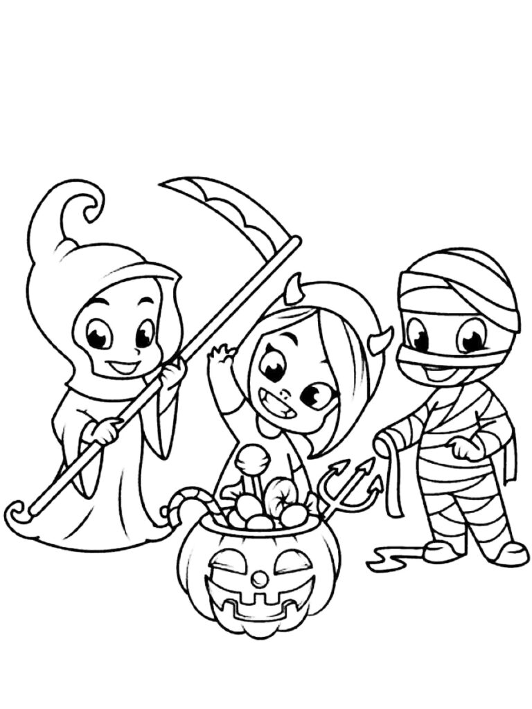 Free printable halloween coloring pages for kids