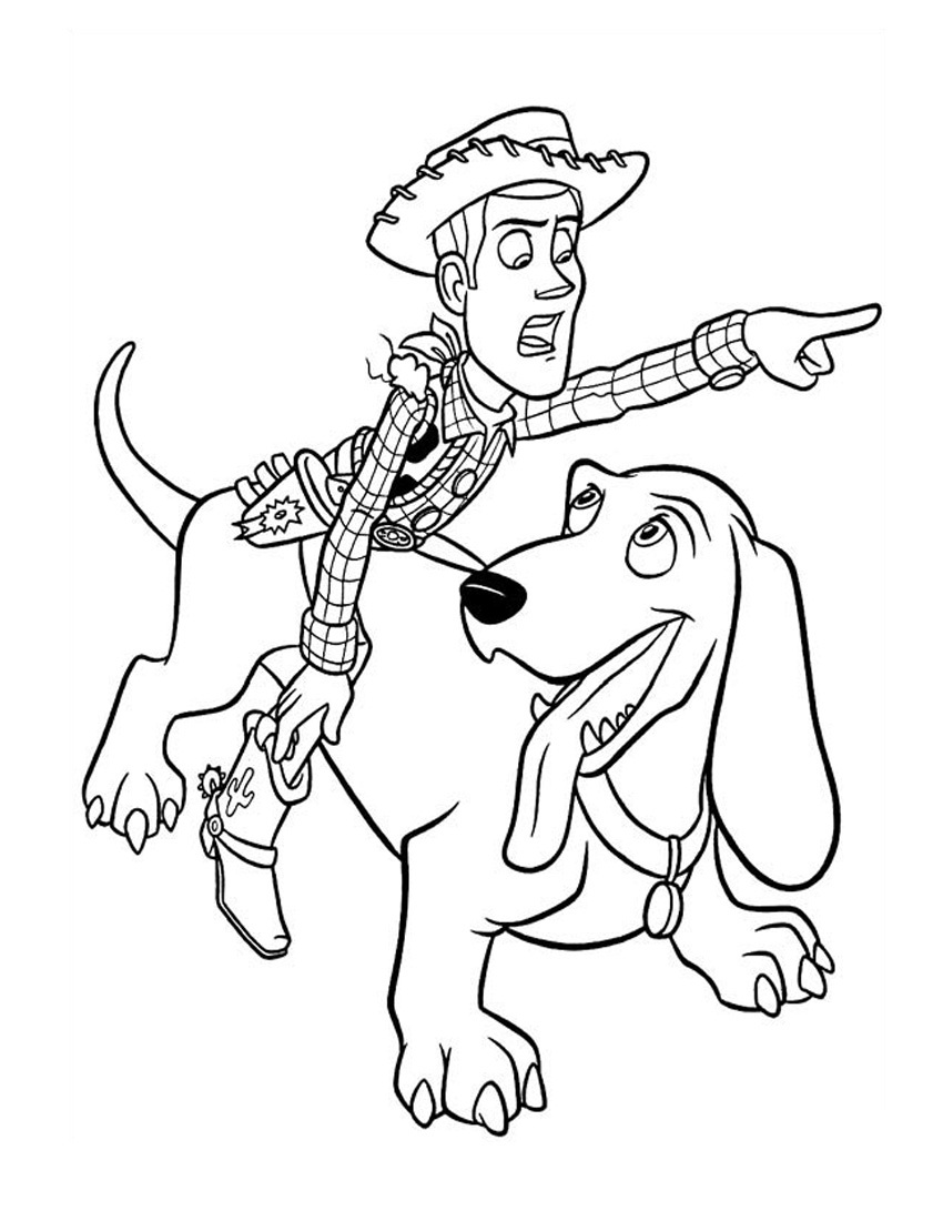 Coloring pages woody toy story printable coloring pages