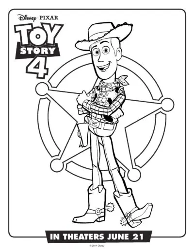 Free printable toy story coloring pages activity sheets