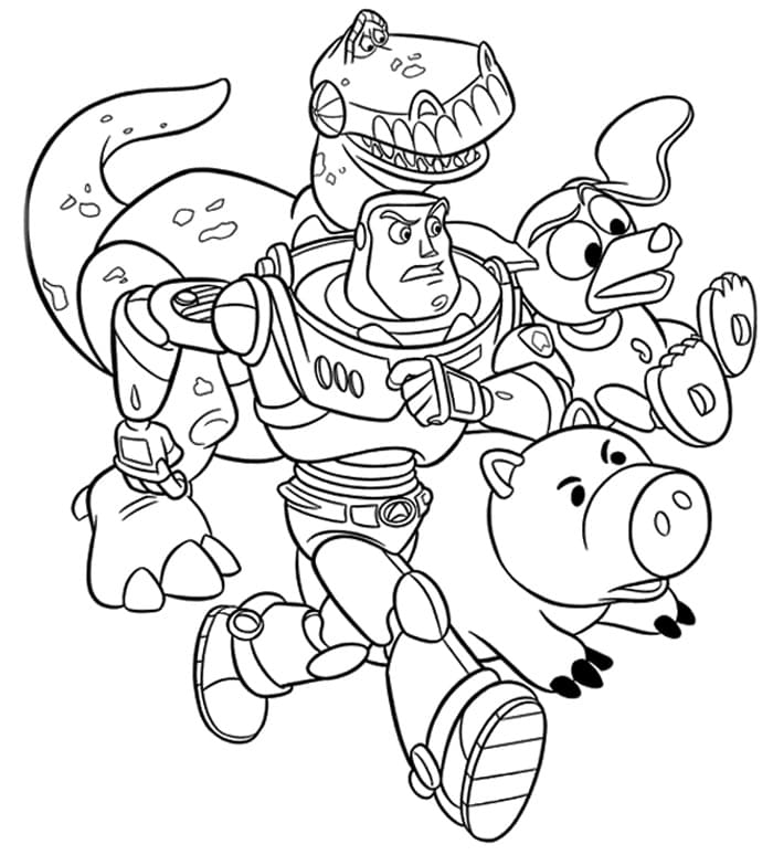 Toy story free printable coloring page