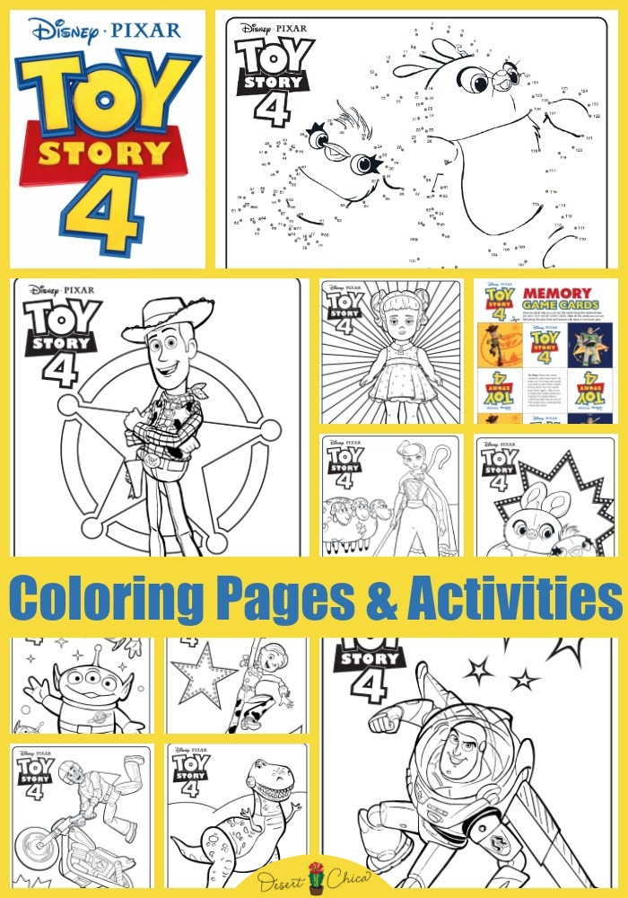 Toy story coloring pages and activities