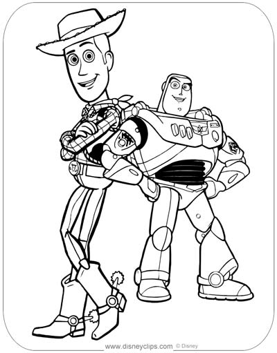 Updated toy story coloring pages