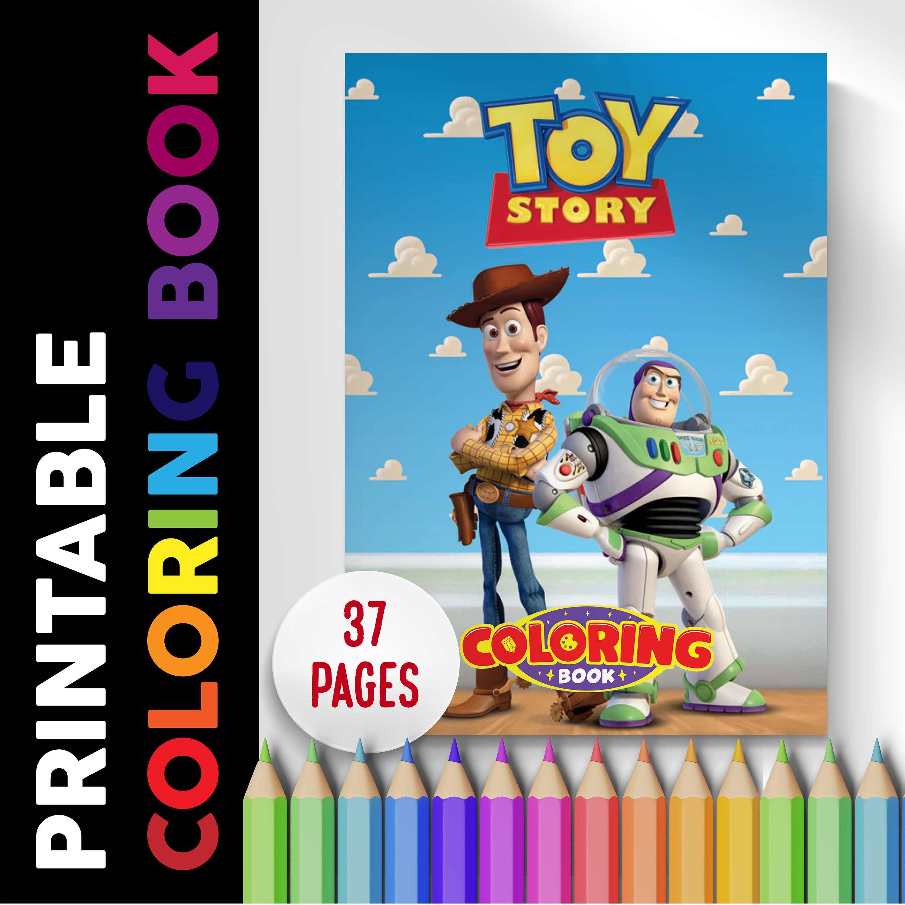 Toy story book pages coloring pages printable