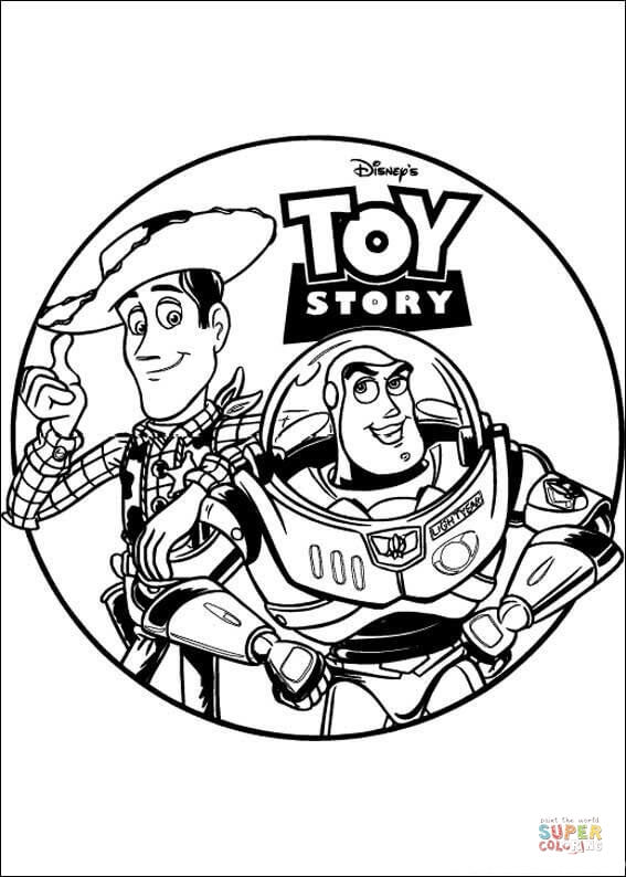 Toy story coloring page free printable coloring pages