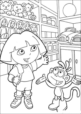 Toy store coloring page free printable coloring pages