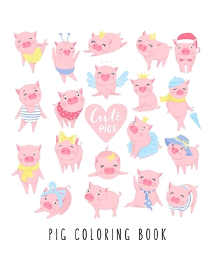 Pig coloring book pig toy gifts for toddlers kids ages