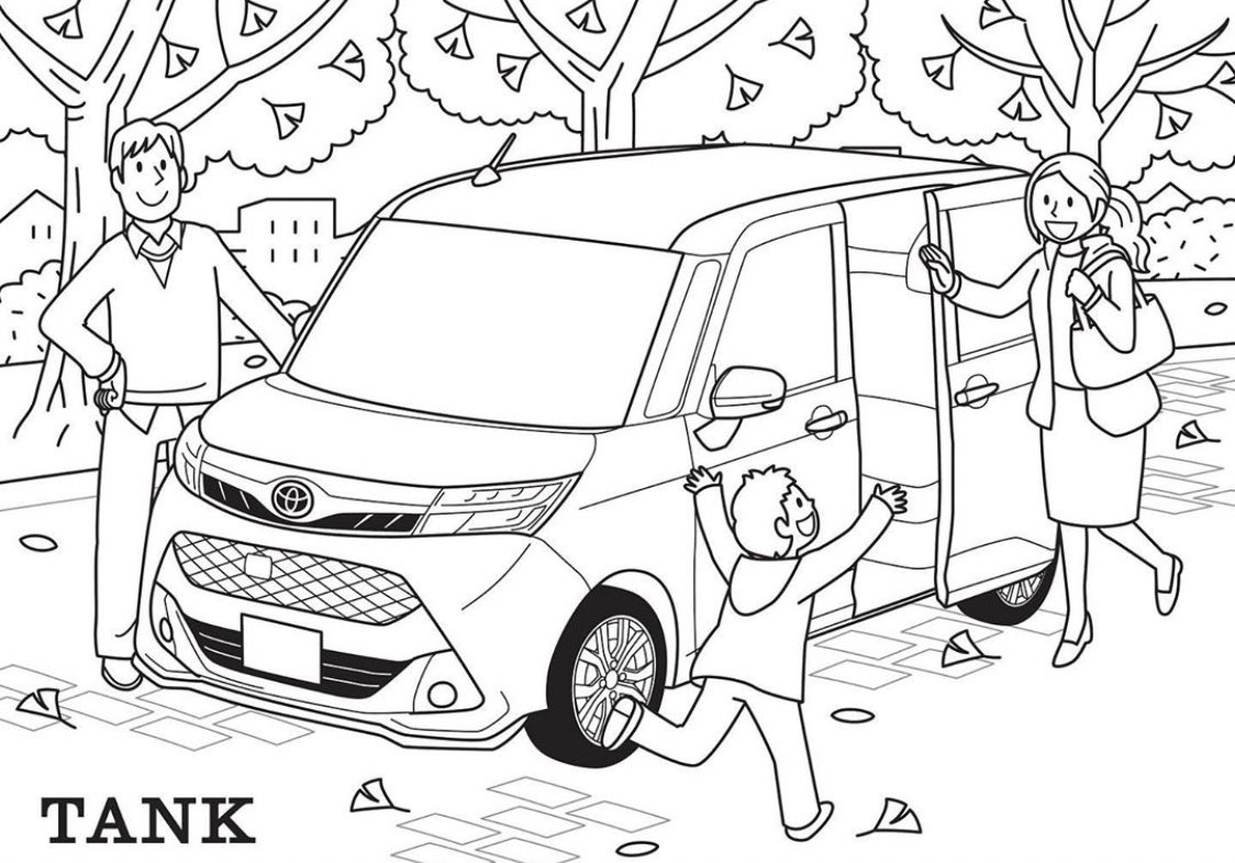 Its van time on x you know who else posted coloring book pages toyota japan httpstcojothixsioe x