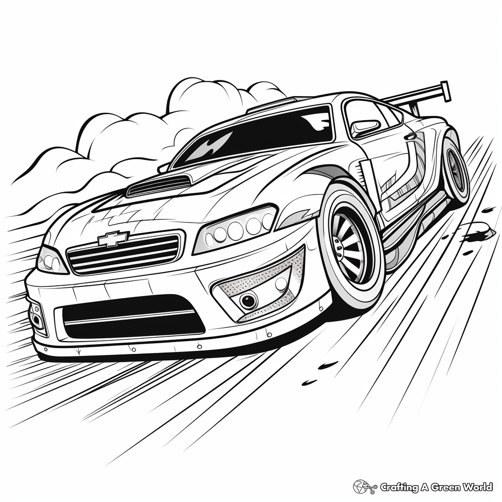 Race car coloring pages