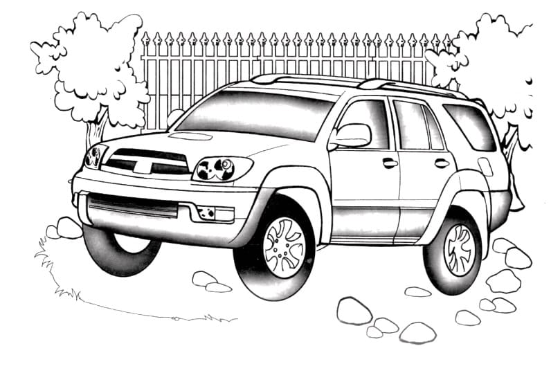 Toyota taa coloring page