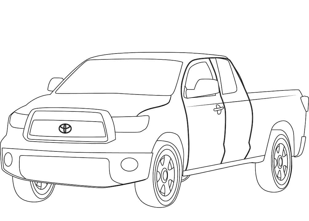 Toyota taa coloring page