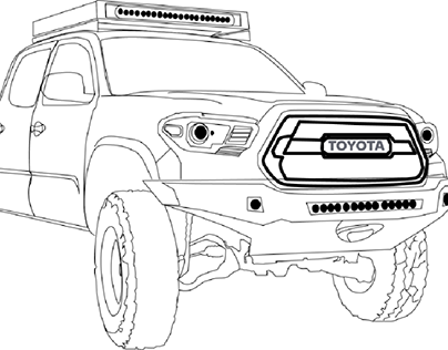 Toyota tacoma projects photos videos logos illustrations and branding