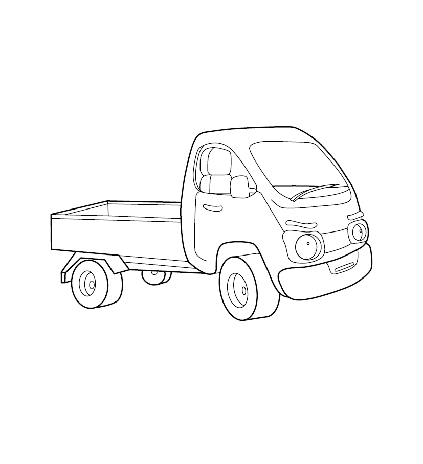 Free printable truck colouring image free colouring book for childre â monkey pen store