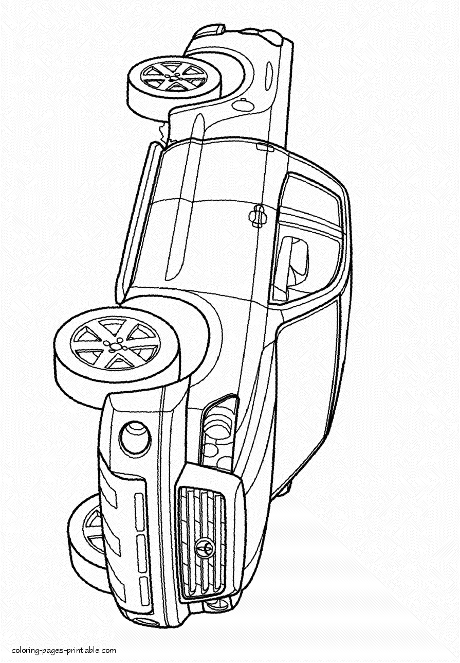 Pickup truck coloring pages toyota coloring