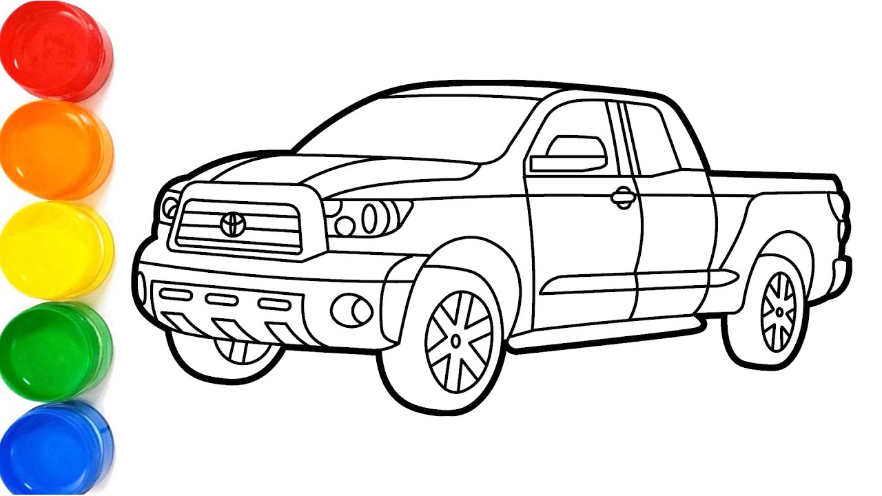 Draw toyota tundra