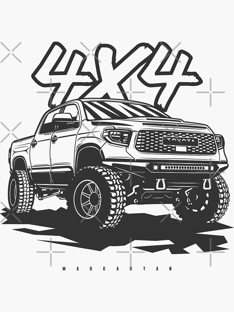 Tundra x sticker for sale by olegmarkaryan