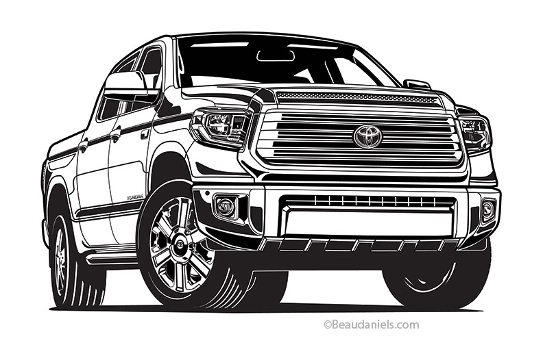 Toyota tundra illustration