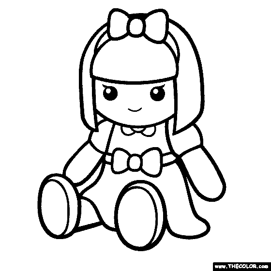 Toys online coloring pages