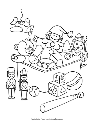 Toys coloring page â free printable pdf from