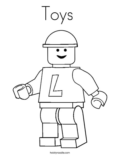 Toys coloring page