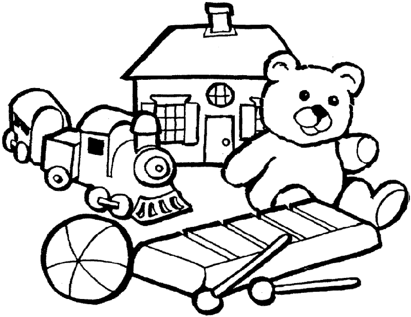 Toys coloring pages