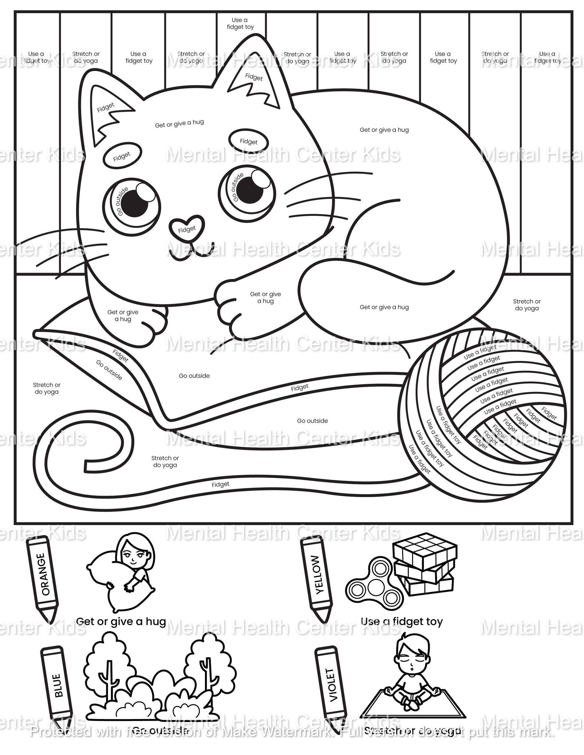 Baby animals coloring pages â mental health center kids