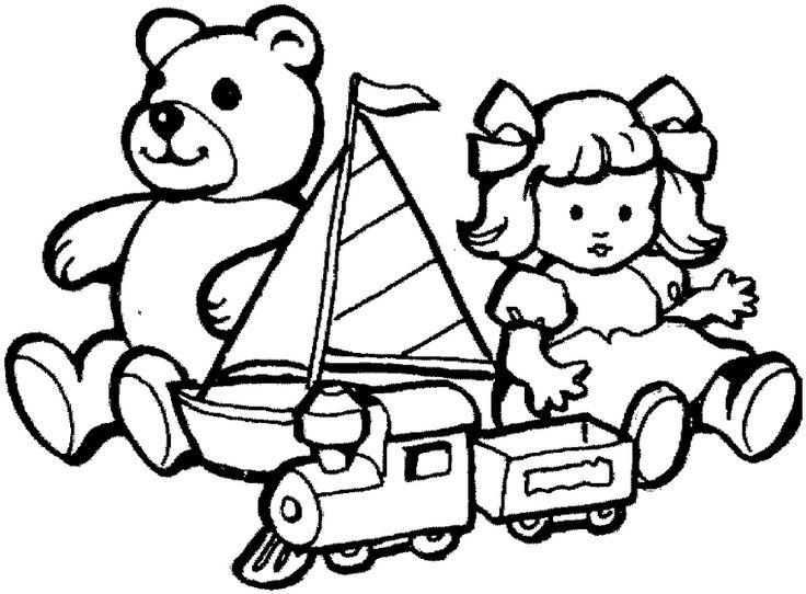 Toys coloring pages