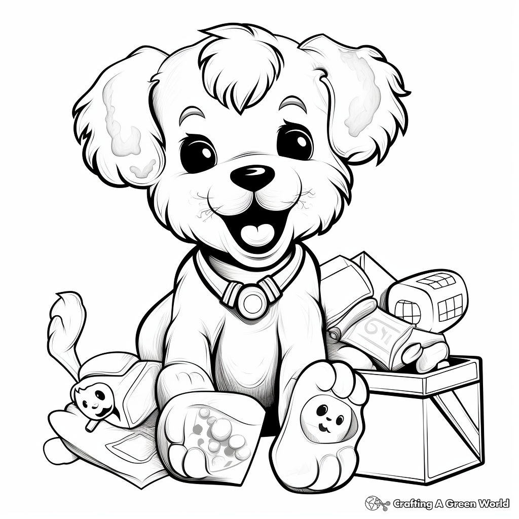 Maltipoo coloring pages