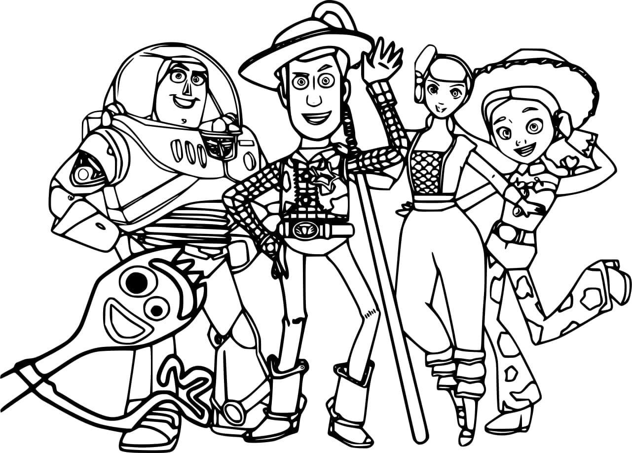 Disney toy story coloring page