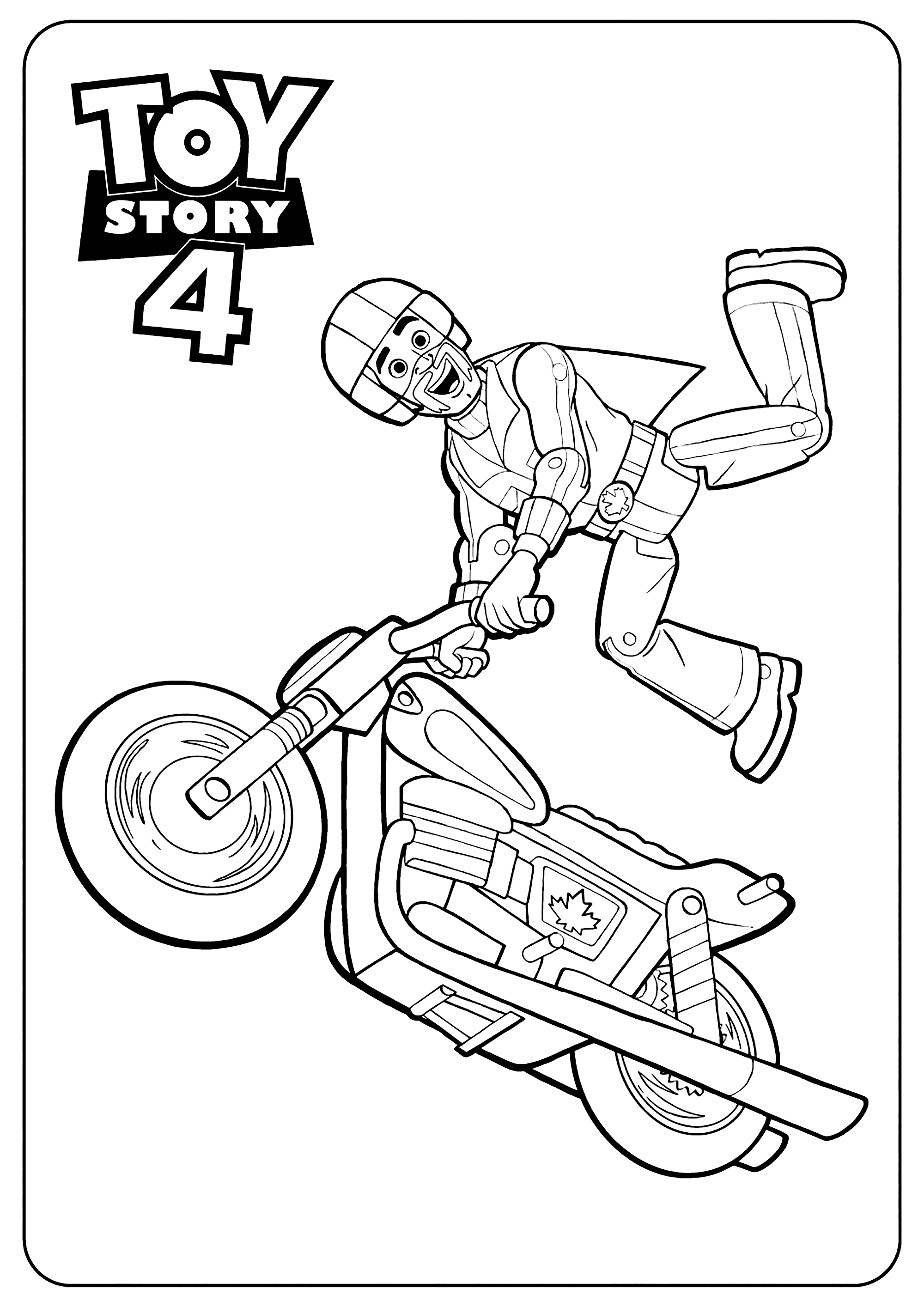 Duke caboom toy story coloring pages