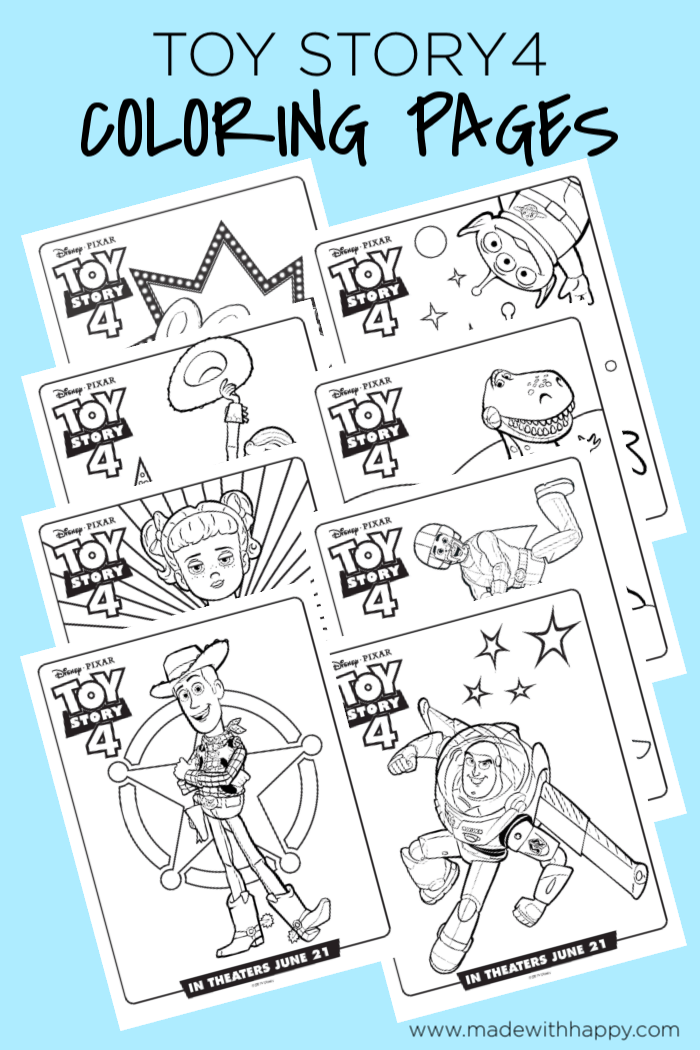 Free printable toy story coloring pages for kids