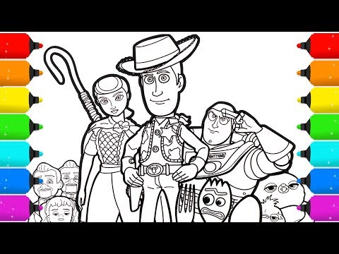 Toy story coloring page drawing and coloring