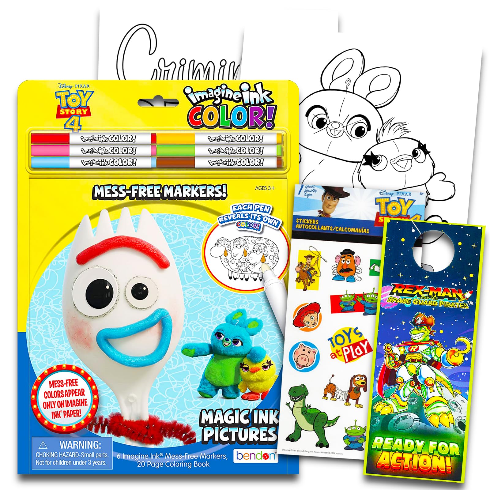 Disney imagine ink toy story mess free markers and coloring book