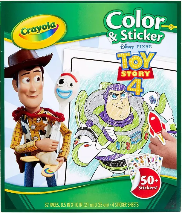 Crayola libro para colorear toy story color pegatina