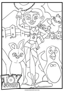 Free toy story coloring pages disney inspired