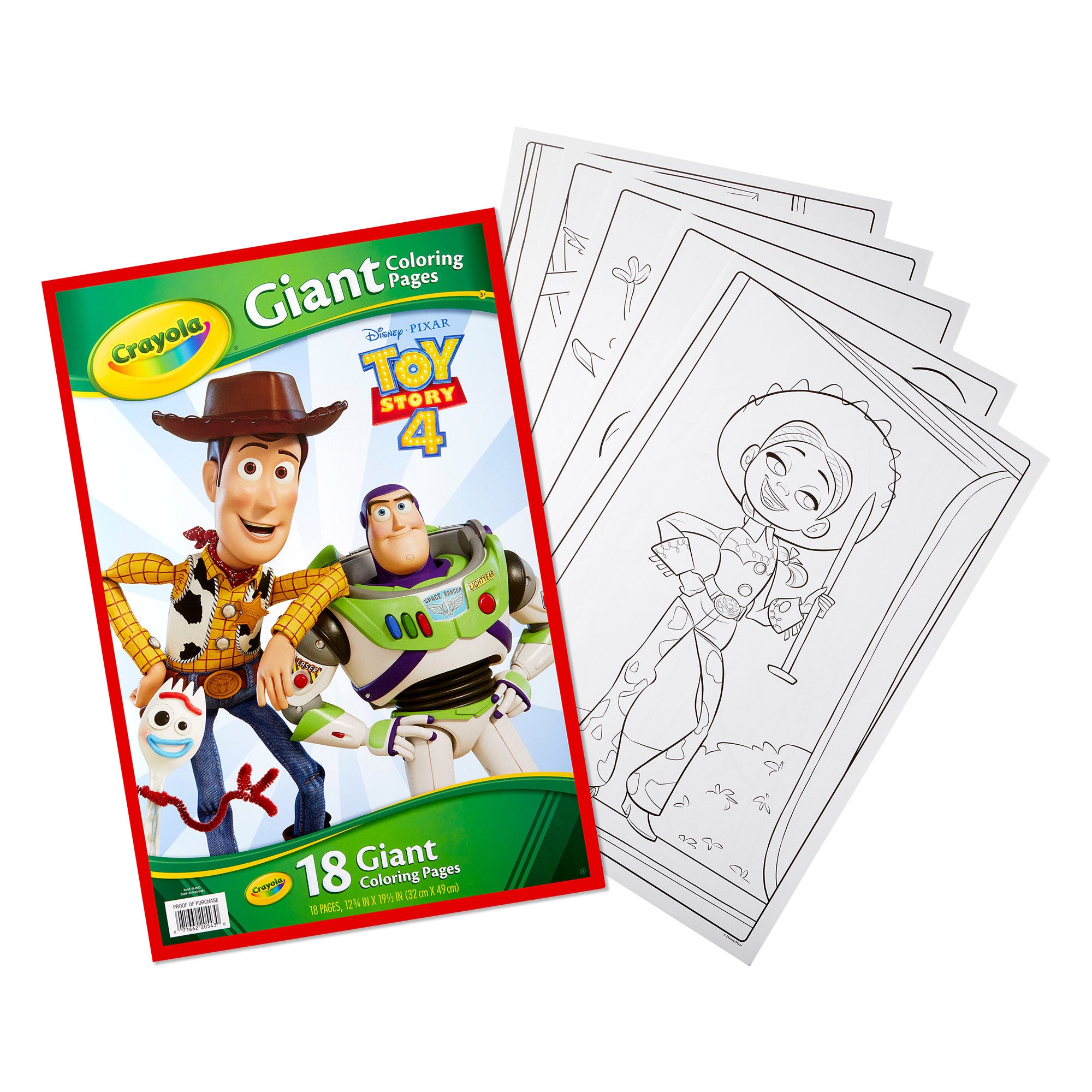 Crayola giant toy story coloring pages with stickers â joyeuxkw