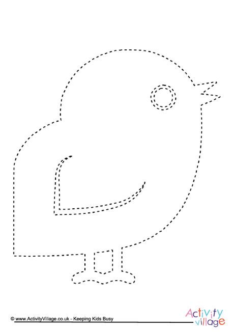 Bird tracing page preschool loring pages spring loring pages kindergarten loring pages