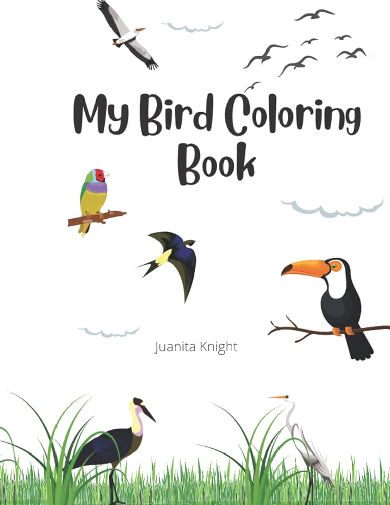 My bird coloring book reading pre