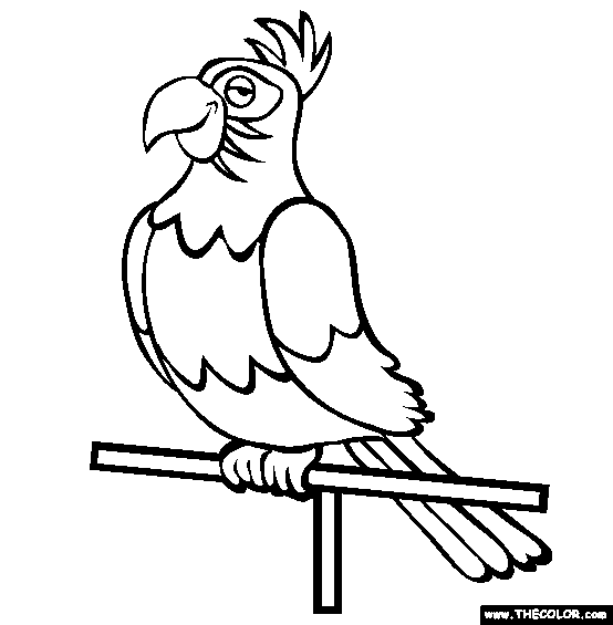 Bird online coloring pages