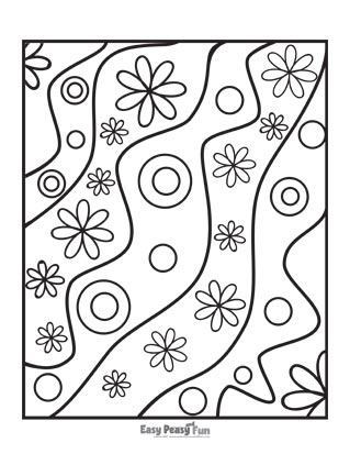 Flower coloring pages