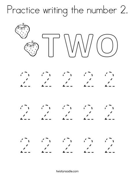 Practice writing the number coloring page