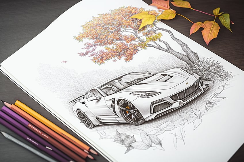 Car coloring pages