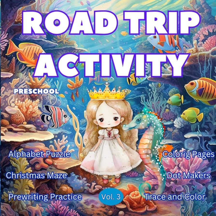 Road trip activity preschool fun activities for toddlers line tracing loring pages alphabet puzzle trace and lor christmas maze dot makers fun loring and activity book for toddlers zurga kuzsovszki