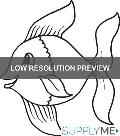 Printable cartoon fish coloring page for kids â