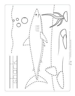 Ocean animals tracing worksheets tracing worksheets tracing worksheets preschool shark activities