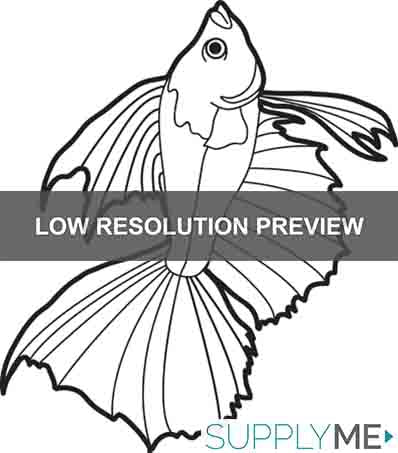 Printable realistic fish coloring page for kids â